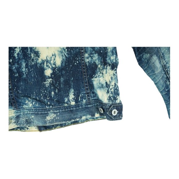 ADRIANO GOLDSCHMIED AG Jean Jacket Womens Medium Splash Bleached Made In USA - Picture 6 of 7